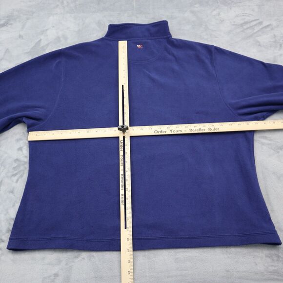 Chase Authentics Sweater Mens 2XL Blue Long Sleeve Side Pockest Chest Zipper - Picture 4 of 16